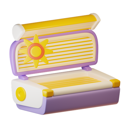 Tanning bed  3D Icon