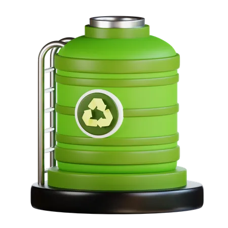 Tanque de agua de lluvia  3D Icon