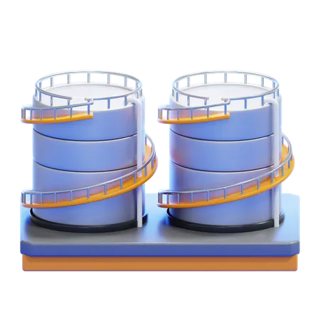 Tanque de armazenamento  3D Icon