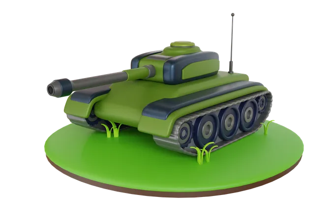 Tanque de guerra  3D Illustration