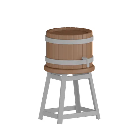 Tanque de madera  3D Icon