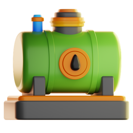 Tanque de óleo  3D Icon