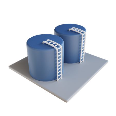 Tanque de óleo  3D Icon