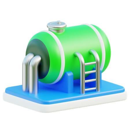 Tanque de óleo  3D Icon