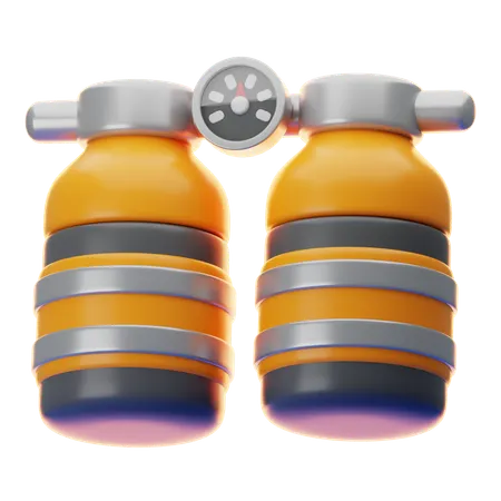 Tanque de oxigênio  3D Icon