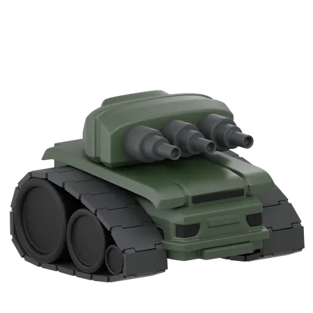 Tanque de guerra  3D Icon