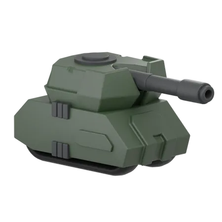 Tanque de guerra  3D Icon