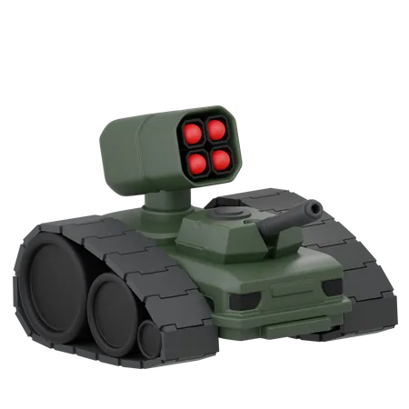 Tanque de guerra  3D Icon