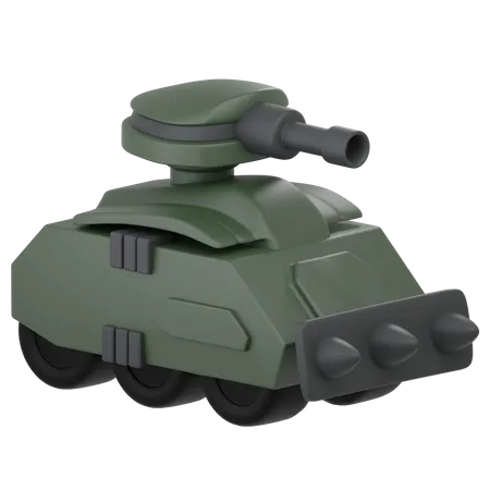 Tanque de guerra  3D Icon