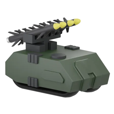 Tanque de guerra  3D Icon