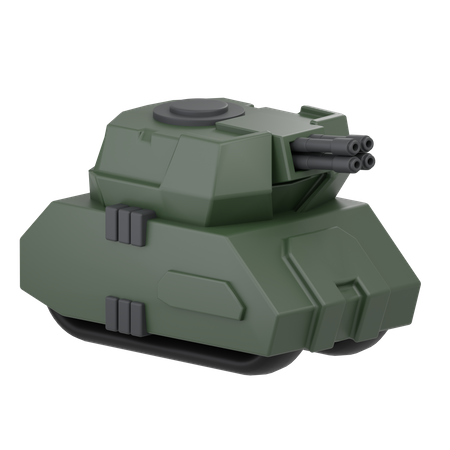 Tanque de guerra  3D Icon