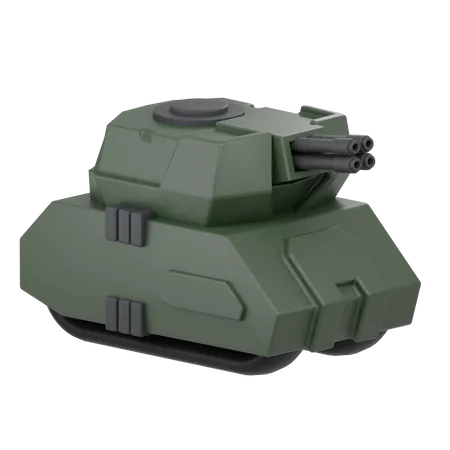 Tanque de guerra  3D Icon