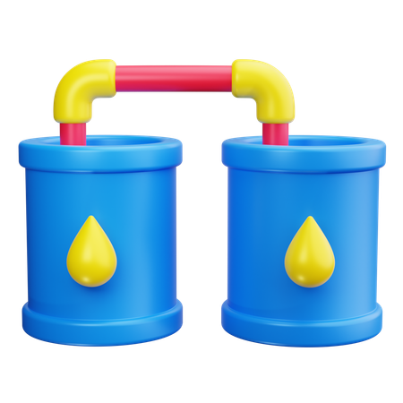 Tanque químico  3D Icon
