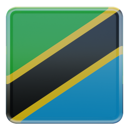 Tansania Flagge  3D Flag
