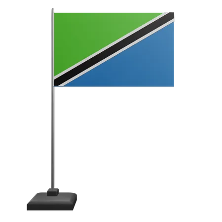 Tansania Flagge  3D Icon
