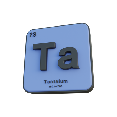 Tantalum  3D Illustration