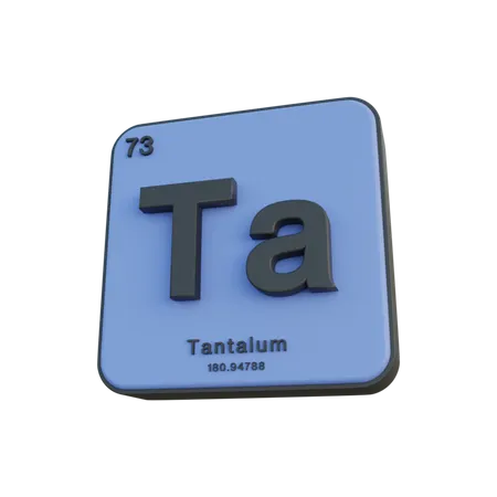 Tantalum  3D Illustration