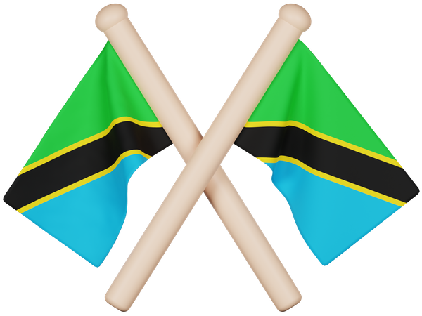 Tanzania Flag 3D Icon
