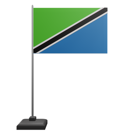 Tanzania Flag  3D Icon