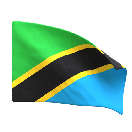 Tanzania Flag  3D Icon