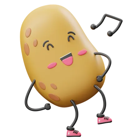 Tanzende Kartoffel  3D Icon