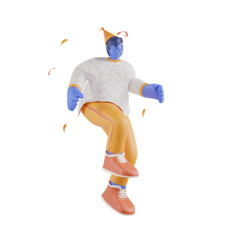 Tanzender Junge  3D Icon