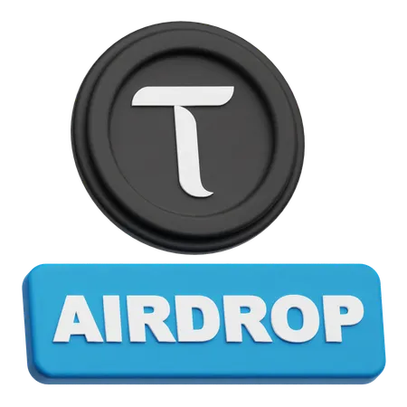 Tao Airdrop  3D Icon