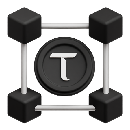 Cadena de bloques de Tao  3D Icon