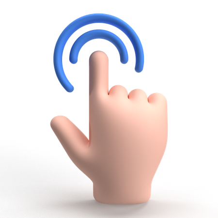 Tap  3D Icon