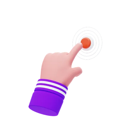 Tap Hand Gesture  3D Icon