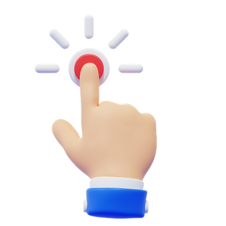 Tap Hand Gesture  3D Icon