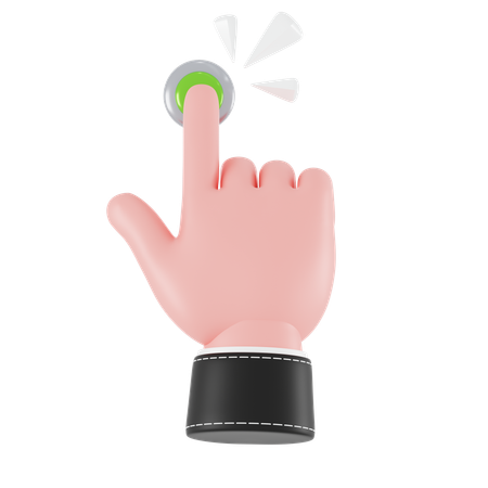 Tap Hand Gesture  3D Icon
