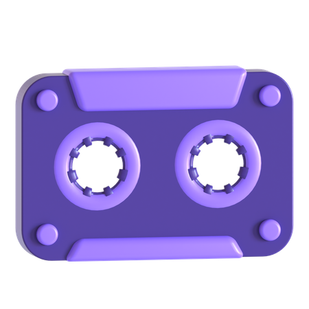 テープカセット  3D Icon
