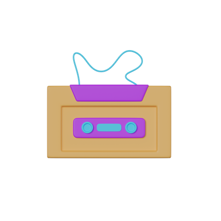 Tape Cassette  3D Icon