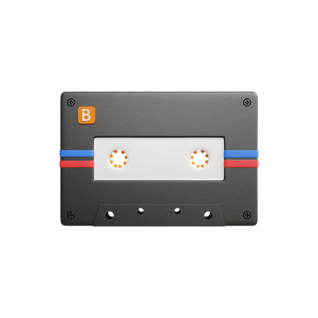 Tape Cassette  3D Icon