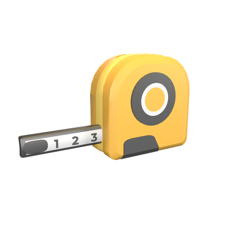 Tape Measure  3D Icon