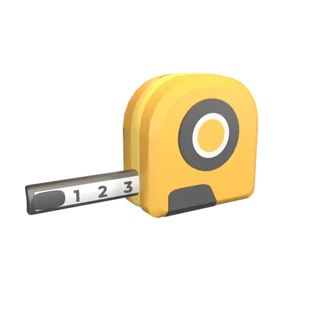 Tape Measure  3D Icon