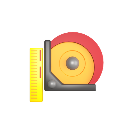 Tape Measure  3D Icon