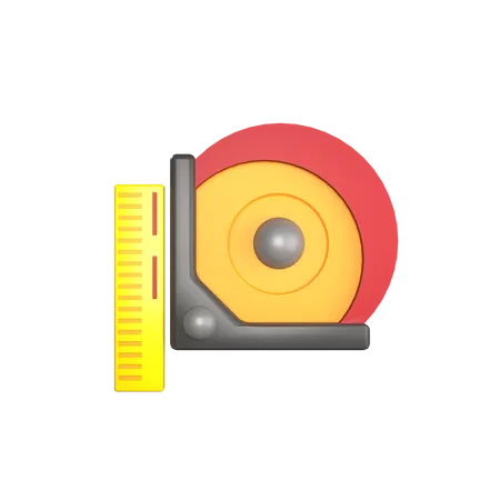 Tape Measure  3D Icon