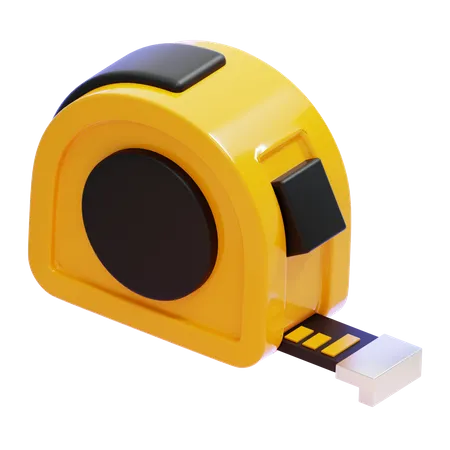 Tape Measure  3D Icon