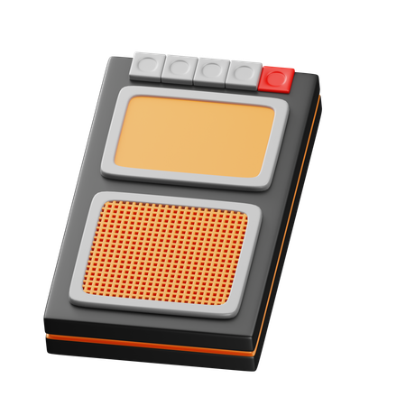 Tape Recorder  3D Icon