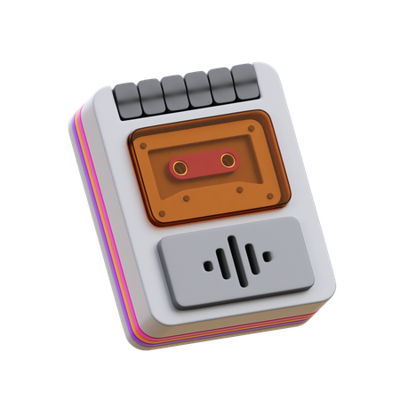 Tape Recorder  3D Icon