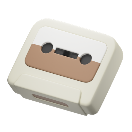 テープレコーダーカセット  3D Icon