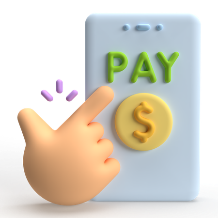 Appuyez pour payer  3D Icon