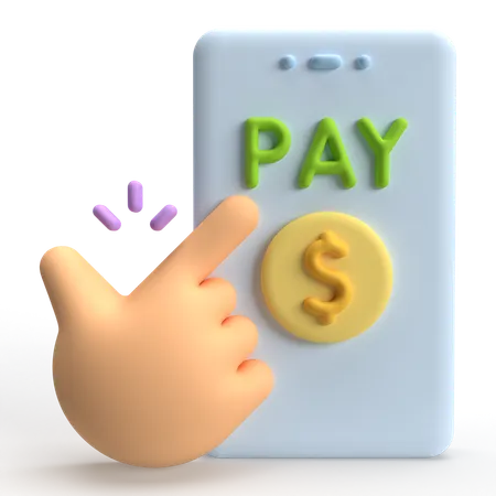 Appuyez pour payer  3D Icon