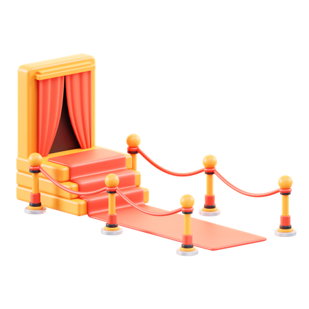 Tapis rouge  3D Icon