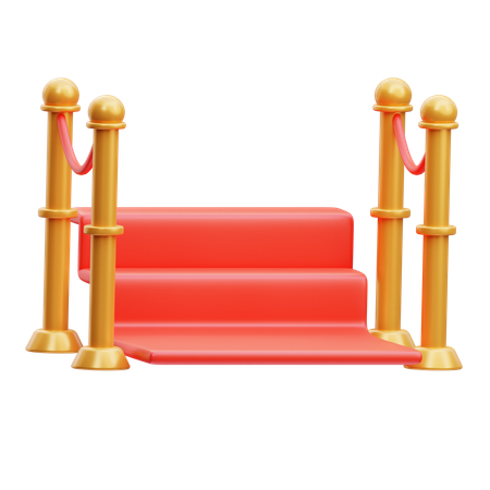 Tapis rouge  3D Icon