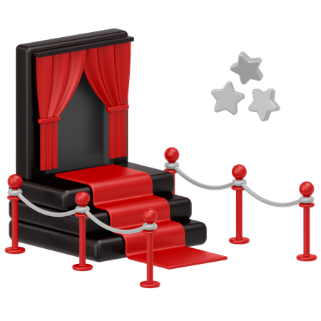 Tapis rouge  3D Icon