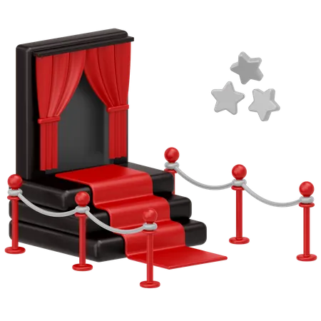 Tapis rouge  3D Icon