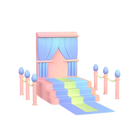 Tapis rouge  3D Icon